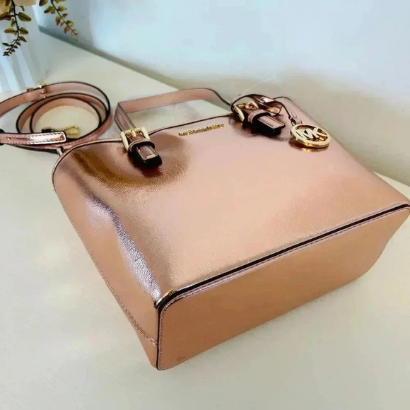 Michael Kors XS Jet Set Travel Carryall Top Zip Tote Primrose - Picture 7 of 11